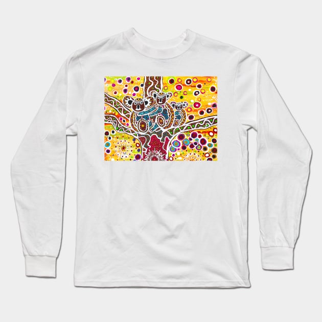 Koala Totem, Spirit Animal Long Sleeve T-Shirt by kunjawildifeart